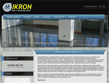 Tablet Screenshot of mikron-nowytarg.com